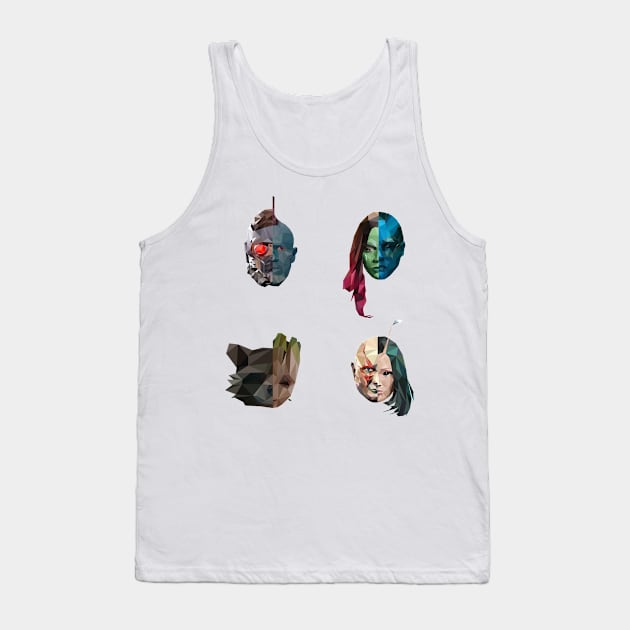 Guardians of the Galaxy Polygonal Tank Top by CriSan